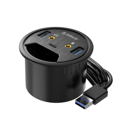 Hub passe-câble de bureau USB 3.0 ORICO DESK-2U1C photo 1