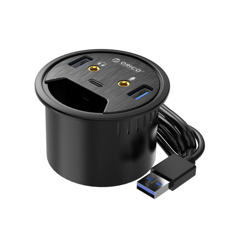 Hub passe-câble de bureau USB 3.0 ORICO DESK-2U1C photo 1