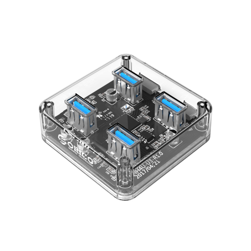 ORICO Hub USB 3.0 4 Ports Ordinateur - Transparent photo 1