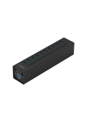 Hub USB ORICO 3.0 10 Ports Aluminium - Noir photo 1