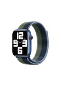 Bracelet Sport Loop Apple Watch 41mm - Bleu abysse et vert sauvage photo 1
