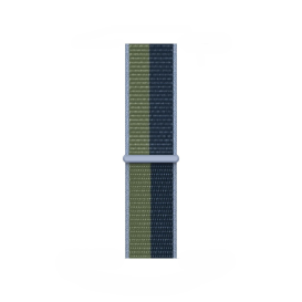 Bracelet Sport Loop Apple Watch 41mm - Bleu abysse et vert sauvage photo 1