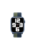 Bracelet Sport Loop Apple Watch 41mm - Bleu abysse et vert sauvage photo 3