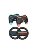 Kit lot de 2 contrôleurs Grip et 2 Volants pour Joycon Nintendo Switch photo 1
