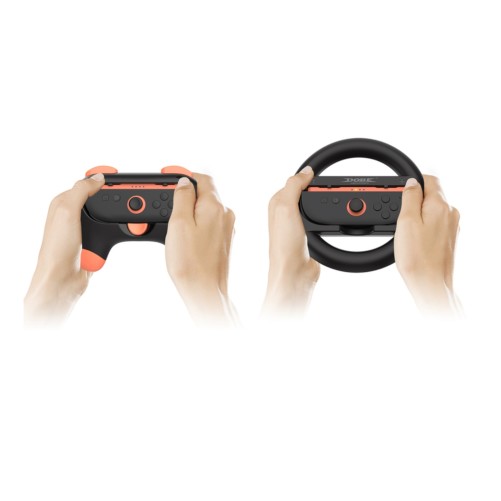 Kit lot de 2 contrôleurs Grip et 2 Volants pour Joycon Nintendo Switch photo 5