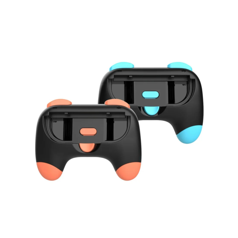 Lot de 2 controleurs grip JoyCon Nintendo Switch 2 - Bleu orange photo 1