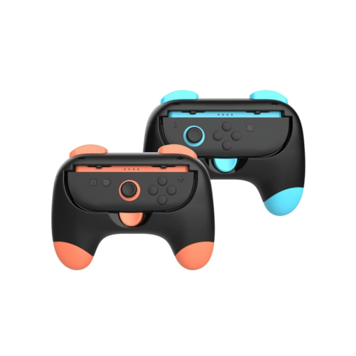 Lot de 2 controleurs grip JoyCon Nintendo Switch 2 - Bleu orange photo 2