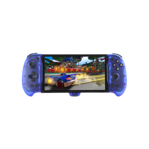 Manette avec housse de rangement Nintendo Switch - bleu translucide photo 1