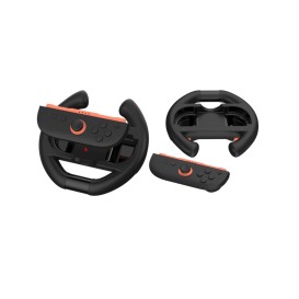 Lot de 2 volants sport Nintendo Joycon Switch 2 - Noir photo 1