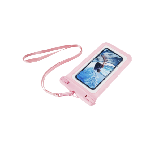 Pochette étanche IPX8 smartphones universels jusqu\'à 6,5 pouces - Rose photo 2