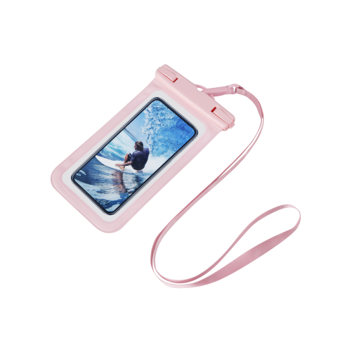 Pochette étanche IPX8 smartphones universels jusqu\'à 6,5 pouces - Rose photo 3