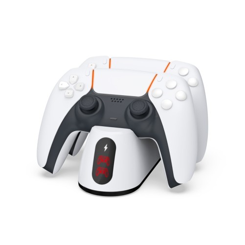 Station de recharge pour 2 manettes avec indicateur de charge PS5 DualSens photo 1