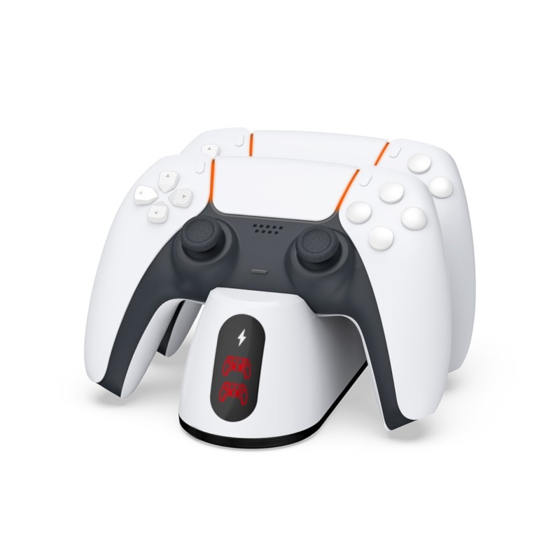 Station de recharge pour 2 manettes avec indicateur de charge PS5 DualSens photo 1