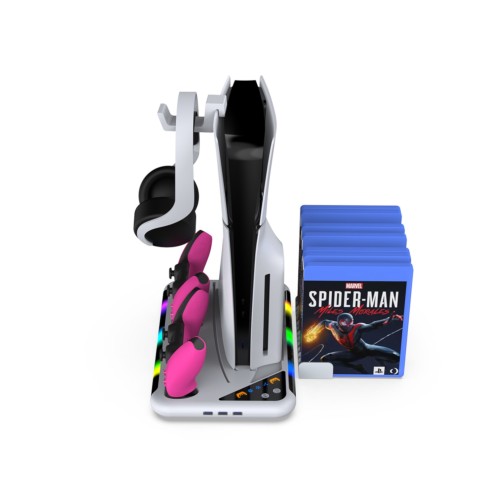 Support console avec recharge manette et support jeux PlayStation PS5 - PS5 SLIM photo 2