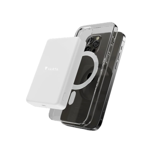 PowerBank Varta Mag Pro magnétique 5.000mAh - compatible MagSafe et Qi - Blanc photo 4