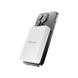 PowerBank Varta Mag Pro magnétique 5.000mAh - compatible MagSafe et Qi - Blanc photo 5