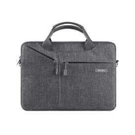 Sacoche Laptop WiWU Walker Elite ordinateur portable 15.6 pouces - Gris photo 1