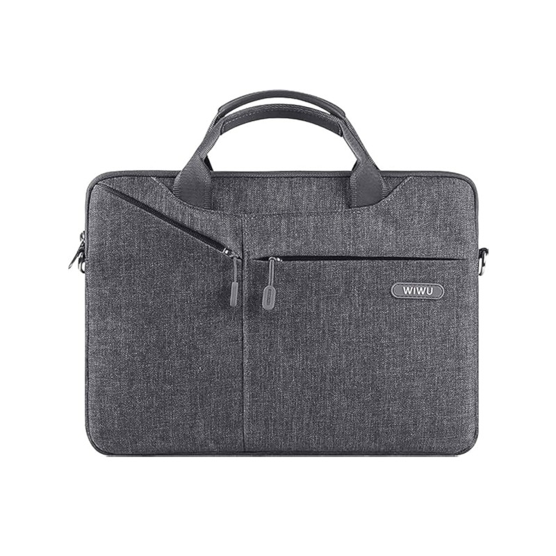 Sacoche Laptop WiWU Walker Elite ordinateur portable 15.6 pouces - Gris photo 1