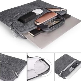Sacoche Laptop WiWU Walker Elite ordinateur portable 15.6 pouces - Gris photo 4
