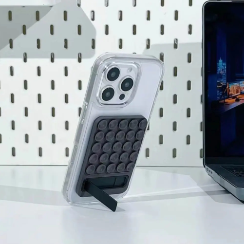 Support ventouse avec support intégré universel smartphone - Noir photo 2