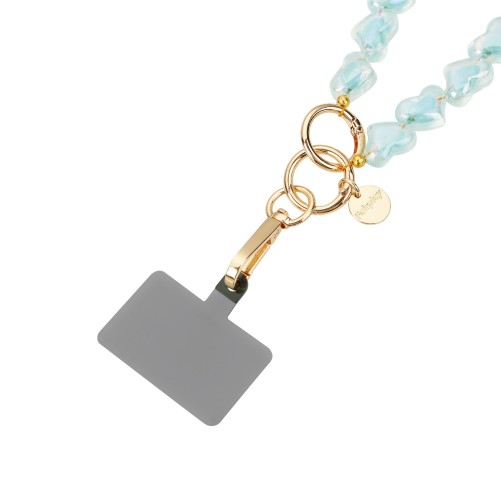 Bracelet chaîne courte 30cm Cora - Bleu Ciel photo 3