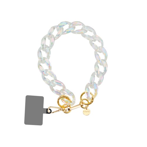 Bracelet chaîne courte 40cm April - Blanc photo 1