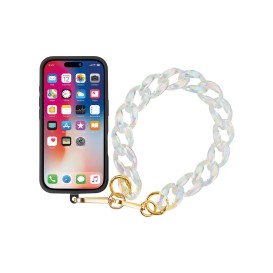 Bracelet chaîne courte 40cm April - Blanc photo 1