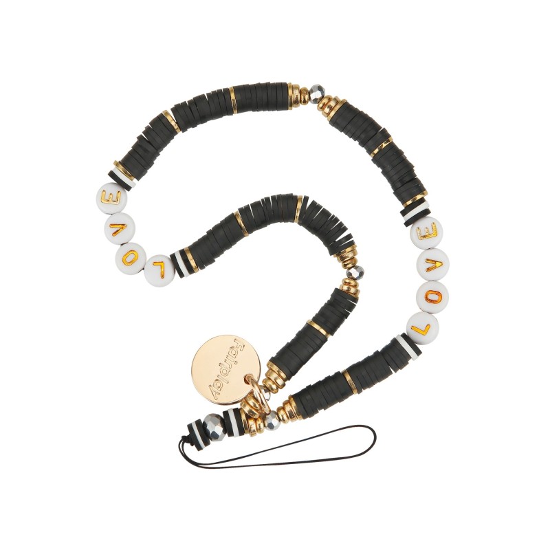 Bracelet chaîne courte 40cm Dayna - Noir photo 1