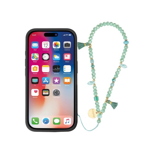 Bracelet chaîne courte 40cm Abby - Vert photo 3