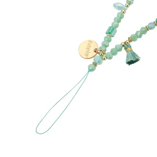 Bracelet chaîne courte 40cm Abby - Vert photo 4