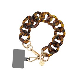 Bracelet chaîne courte 30cm Kera - Léopard photo 1