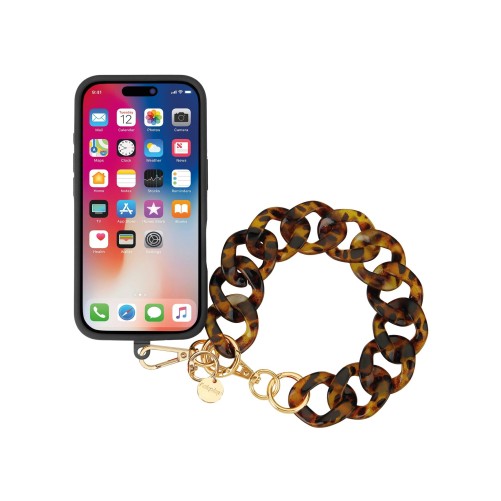 Bracelet chaîne courte 30cm Kera - Léopard photo 3