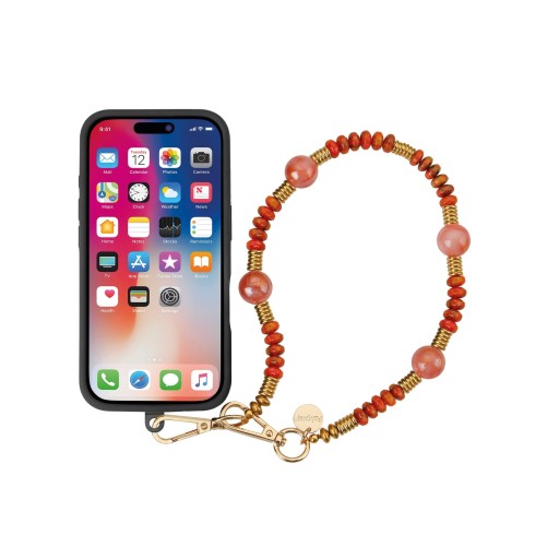 Bracelet cordon 40cm Kelsey - Rouge photo 3