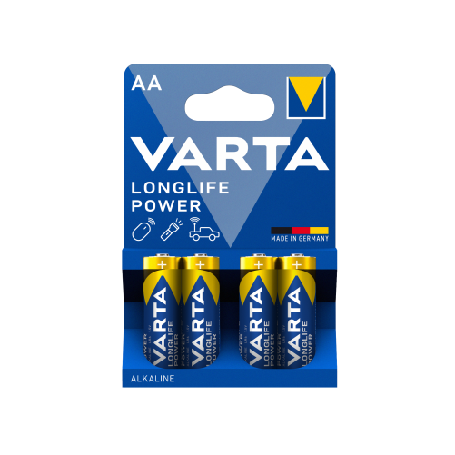 Pack 4 piles alcalines VARTA AA Longlife Power photo 2