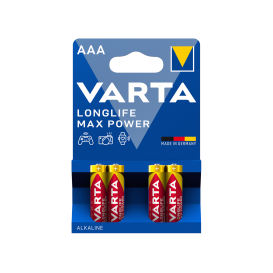 Pack 4 piles alcalines VARTA AAA Longlife Max Power photo 1