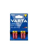 Pack 4 piles alcalines VARTA AAA Longlife Max Power photo 2