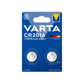 Pack 2 piles bouton lithium VARTA CR2016 photo 1