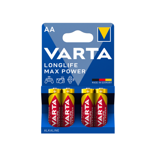 Pack 4 piles alcalines VARTA AA Longlife Max Power photo 2