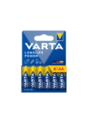 Pack 6 piles alcalines AA VARTA Longlife Power photo 2
