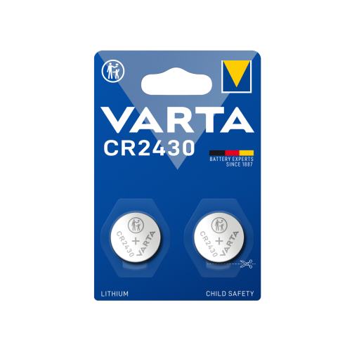 Pack 2 Piles Bouton Lithium VARTA -CR2430- photo 2