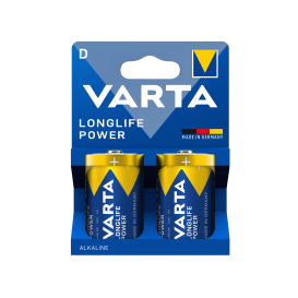 Pack 2 piles alcalines VARTA Longlife Power (D) photo 1