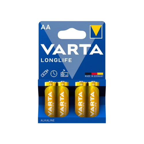 Pack 4 piles alcalines VARTA AA Longlife photo 2