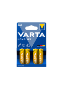 Pack 4 piles alcalines VARTA AA Longlife photo 2