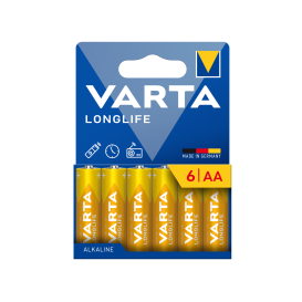 Pack 6 Piles VARTA Alcalines AA Longlife photo 1