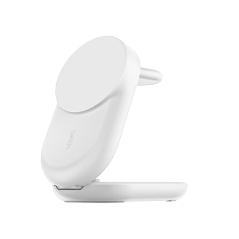 Station de recharge magnétique pliable UltraCharge 3-en-1 Belkin iPhone, Apple Watch et AirPods - Blanc photo 1