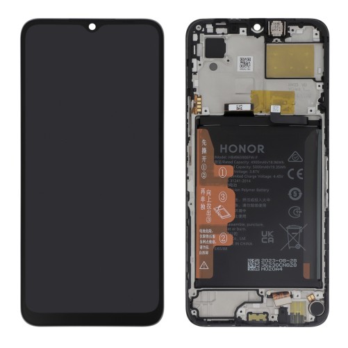 Ecran avec châssis avec batterie Honor X6 - Officiel - Noir photo 1