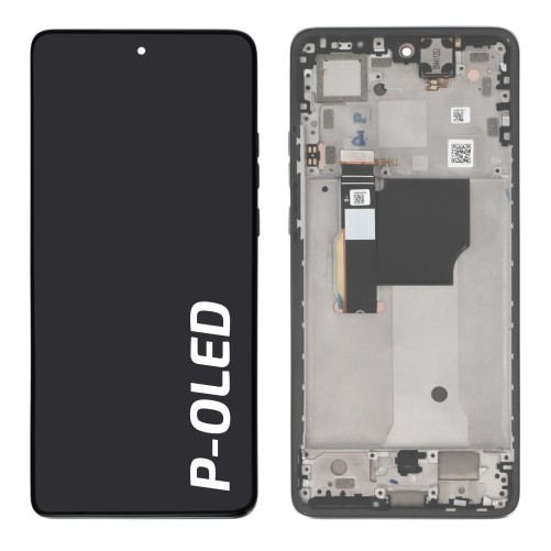 Ecran avec châssis Motorola Edge 40 Neo officiel - Bleu Mer photo 2