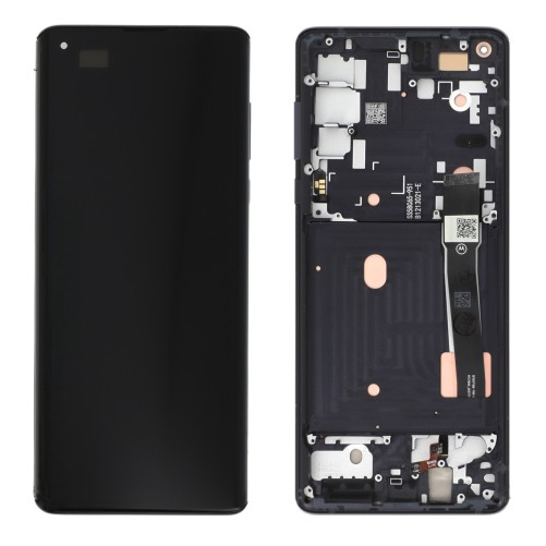Ecran avec châssis Motorola Edge 2020 - Officiel reconditionné - Noir photo 1