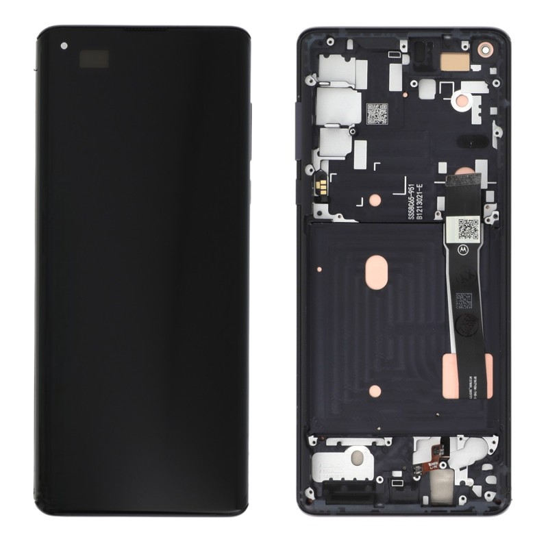 Ecran avec châssis Motorola Edge 2020 - Officiel reconditionné - Noir photo 1