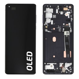 Ecran avec châssis Motorola Edge 2020 - Officiel reconditionné - Noir photo 1